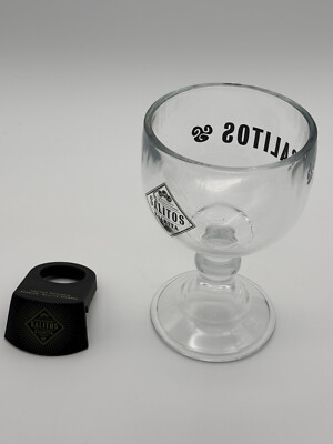 Salitos Bier Beer Glas & Glasaufsatz Salrita Set Flaschenhalter Bar