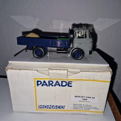 Berliet GAK 50 1968 benne PARADE Résine 1/43 norev solido - Photo 1/4