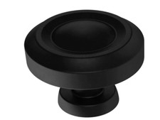 Liberty Simple Farmhouse 1-3/16 in. 30mm Matte Black Cabinet Knob 3PK