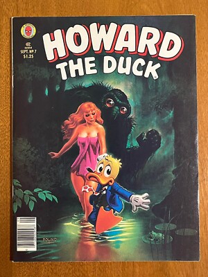 Howard the Duck #7/Bronze Age Marvel Magazine/Man-Thing/VF+