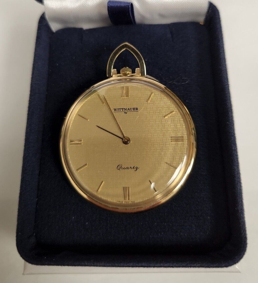 WITTNAUER GENUINE 14KT GOLD POCKET WATCH!! PERFECT WORKING WITTNAUER GENUINE 14KT GOLD POCKET WATCH!! PERFECT WORKING