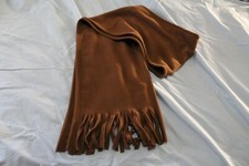 Chocolate Brown Fleece scarf - New