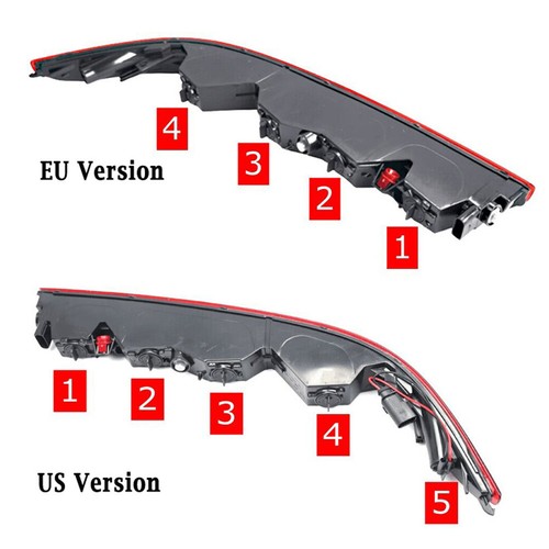2x Rear Bumper Lower Taillight With 4 Bulbs For Audi Q7 EU Version 2016-2023 - Picture 12 of 12