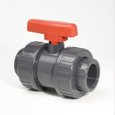 PVC Industrie Kugelhahn Doppelverschraubung BSP Gewinde (zöllig) - (1/2'' bis 4'')