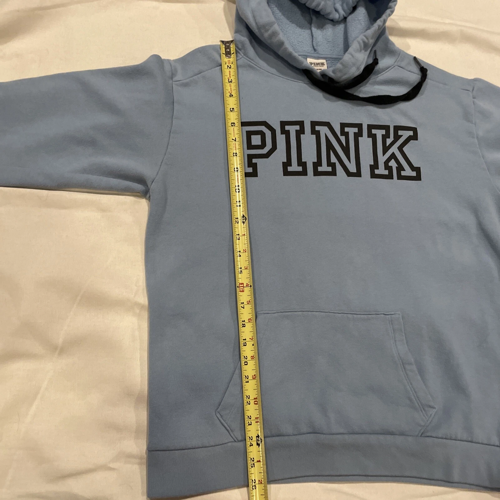 UNDERCOVER ROSA Victorias Secret Pullover Felpa con Cappuccio Donna Taglia Media M Blu