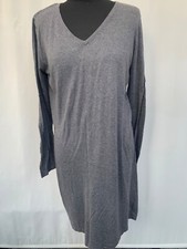 Mango Grey Knit Jumper Dress Size M Long Sleeve Acrylic Women