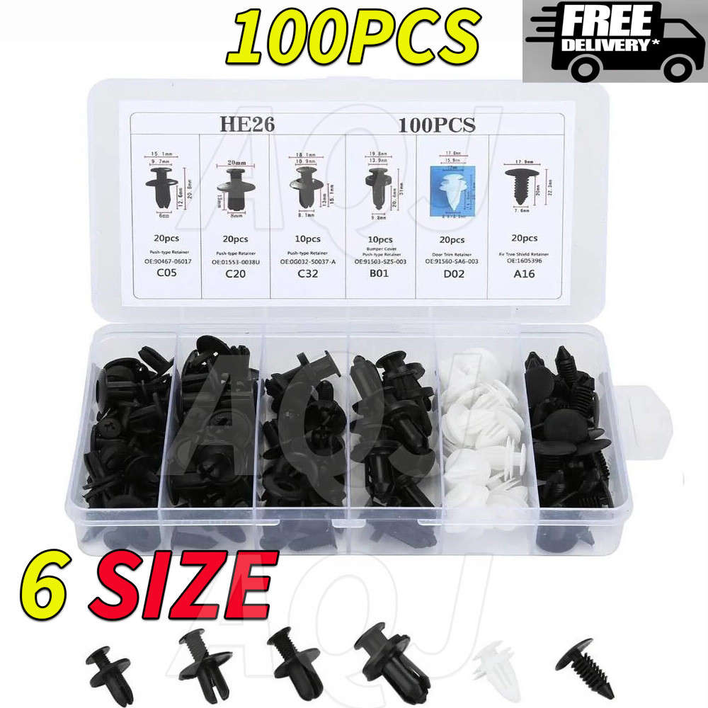 Clips Retainer Body Bumper Rivet Retainer Push Pin Clip Molding Trim Assortments