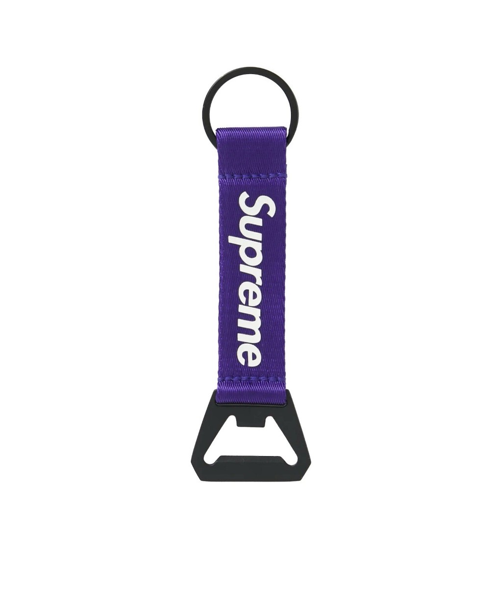 Supreme STARR Bottle Opener キーホルダー SUPREME BOTTLE OPENER WEBBING KEYCHAIN PURPLE FW21 BRAND NEW | eBay