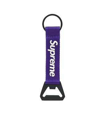 SUPREME BOTTLE OPENER WEBBING KEYCHAIN PURPLE FW21 BRAND NEW