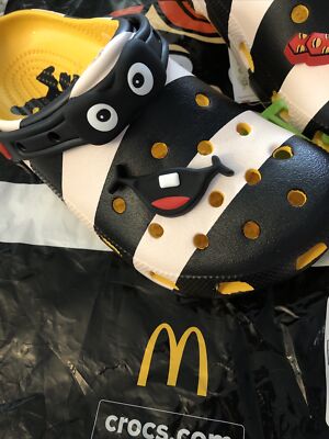 1 Hamburglar Smile McDonalds Crocs Jibbitz, Rare!