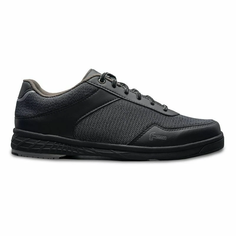 Hammer Razor Black/Grey Right Handed Wide Width Mens Bowling Shoes - Image 1 of 1