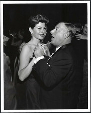 RITA HAYWORTH + GEORGE JESSEL VINTAGE ORIGINAL PHOTO HOLLYWOOD STUNNING PORTRAIT