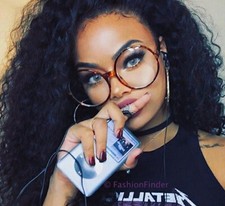 Round BIG Oversized DIA Circle Clear BOHO HUGE Nerd Eyeglasses Frames Glasses XL