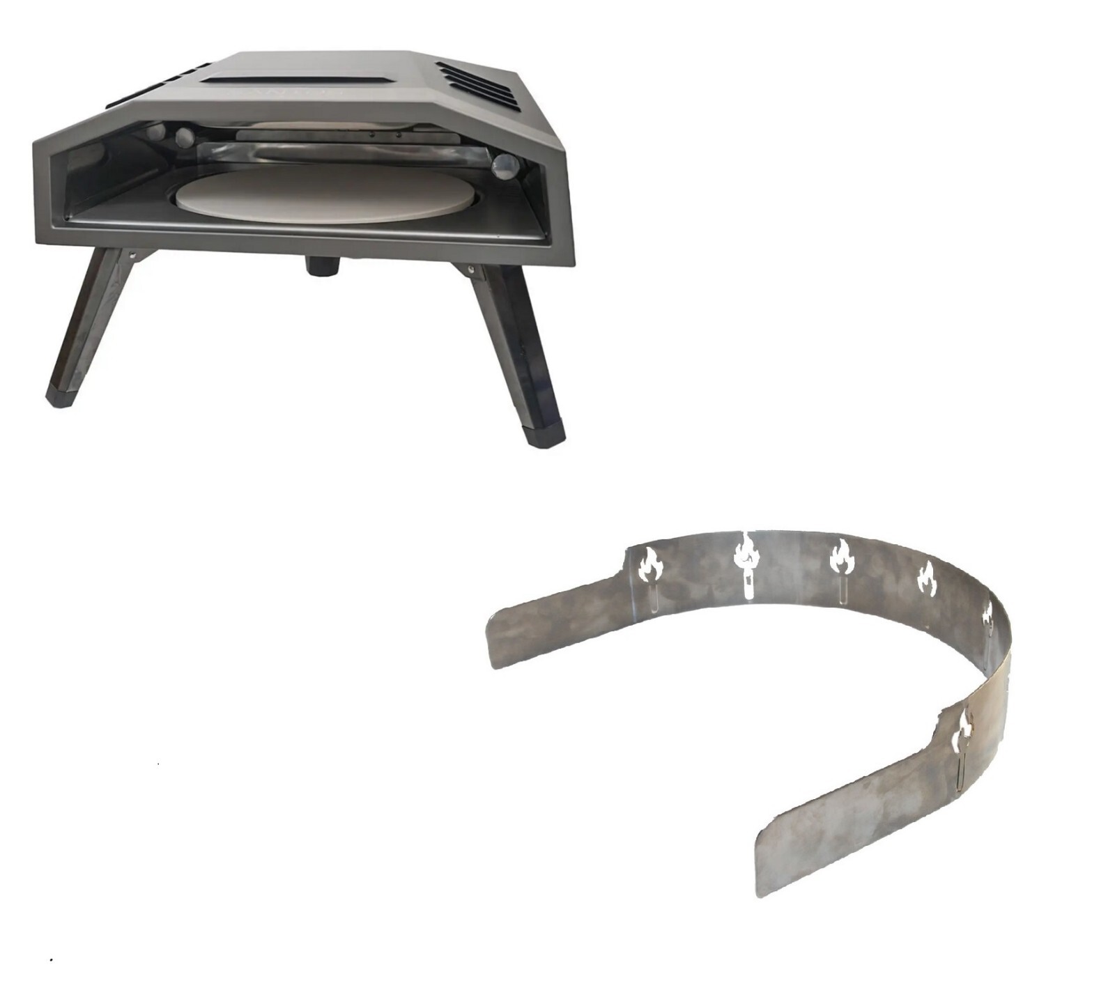 SANTOS O-160 Flammenschutz Randschutz Flame Safe Pizzarandschutz Pizza Rand Safe