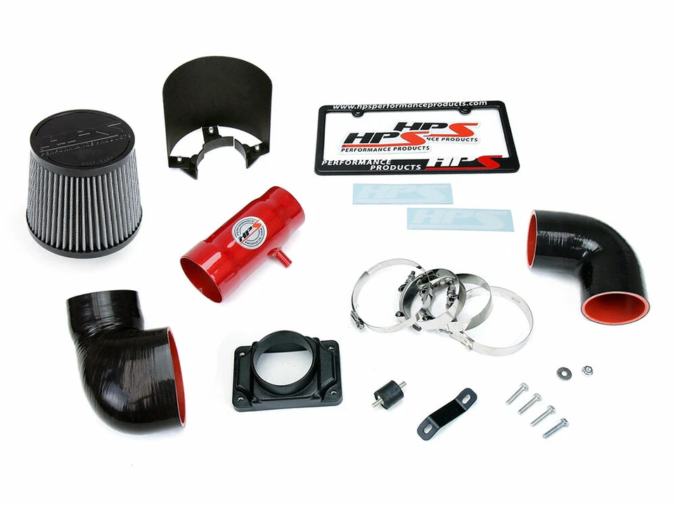 HPS Shortram Air Intake Kit for Mitsubishi 91-99 3000GT DOHC Non Turbo RED 97 98 - Image 2 of 2
