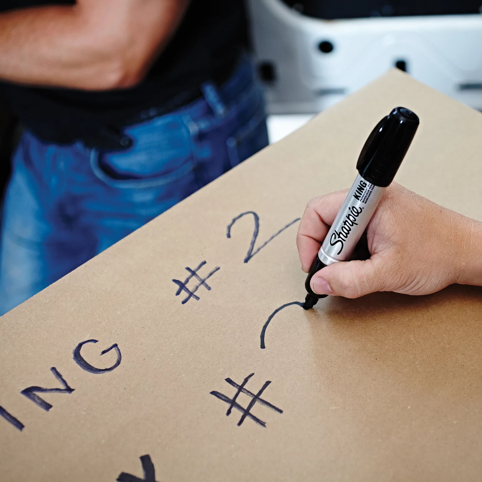Sharpie King Size Permanent Markers | Chisel Tip Markers for Work & Industrial