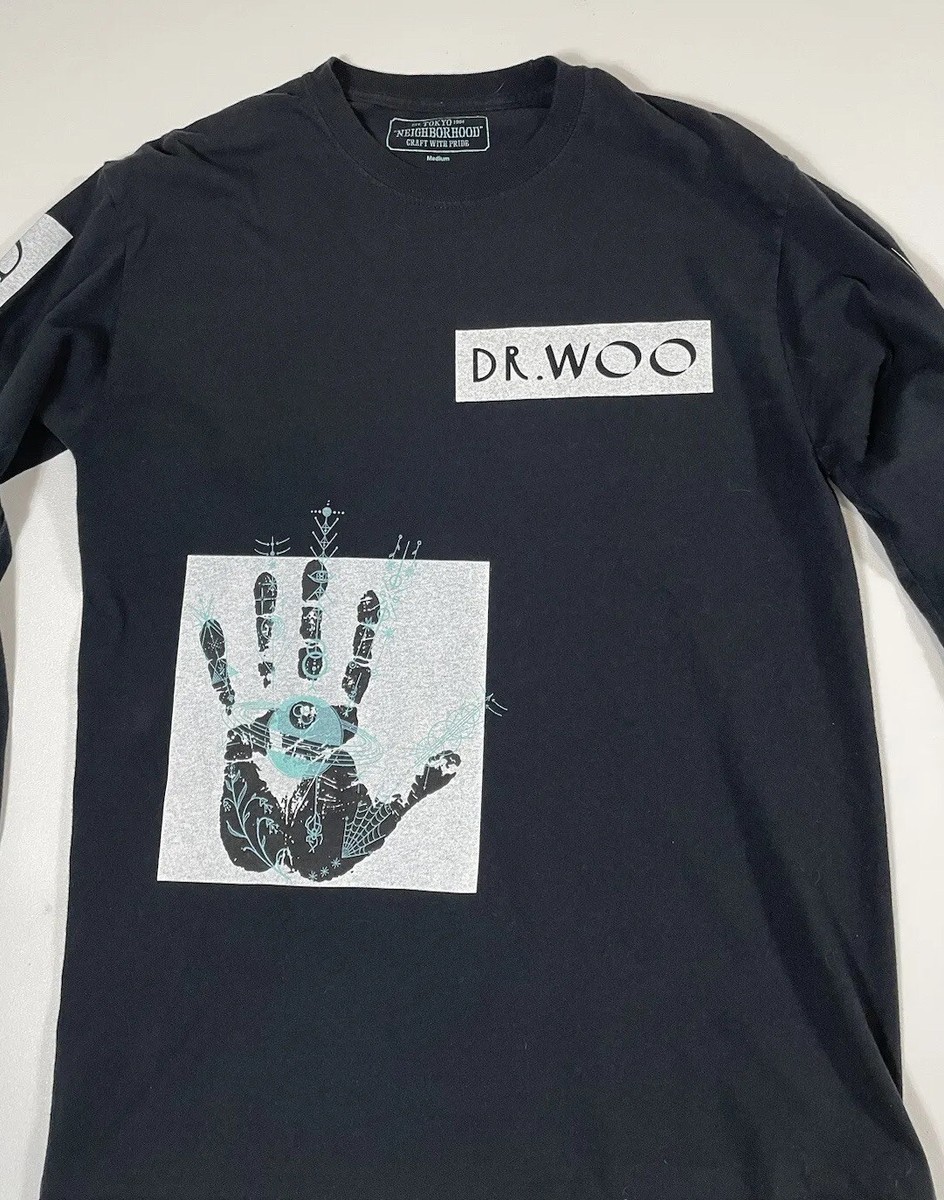 トップス NEIGHBORHOOD IDOLS OF SMOKE DR WOO Mens Medium Neighborhood x Dr Woo Tshirt Graphic Black Dr Woo/C