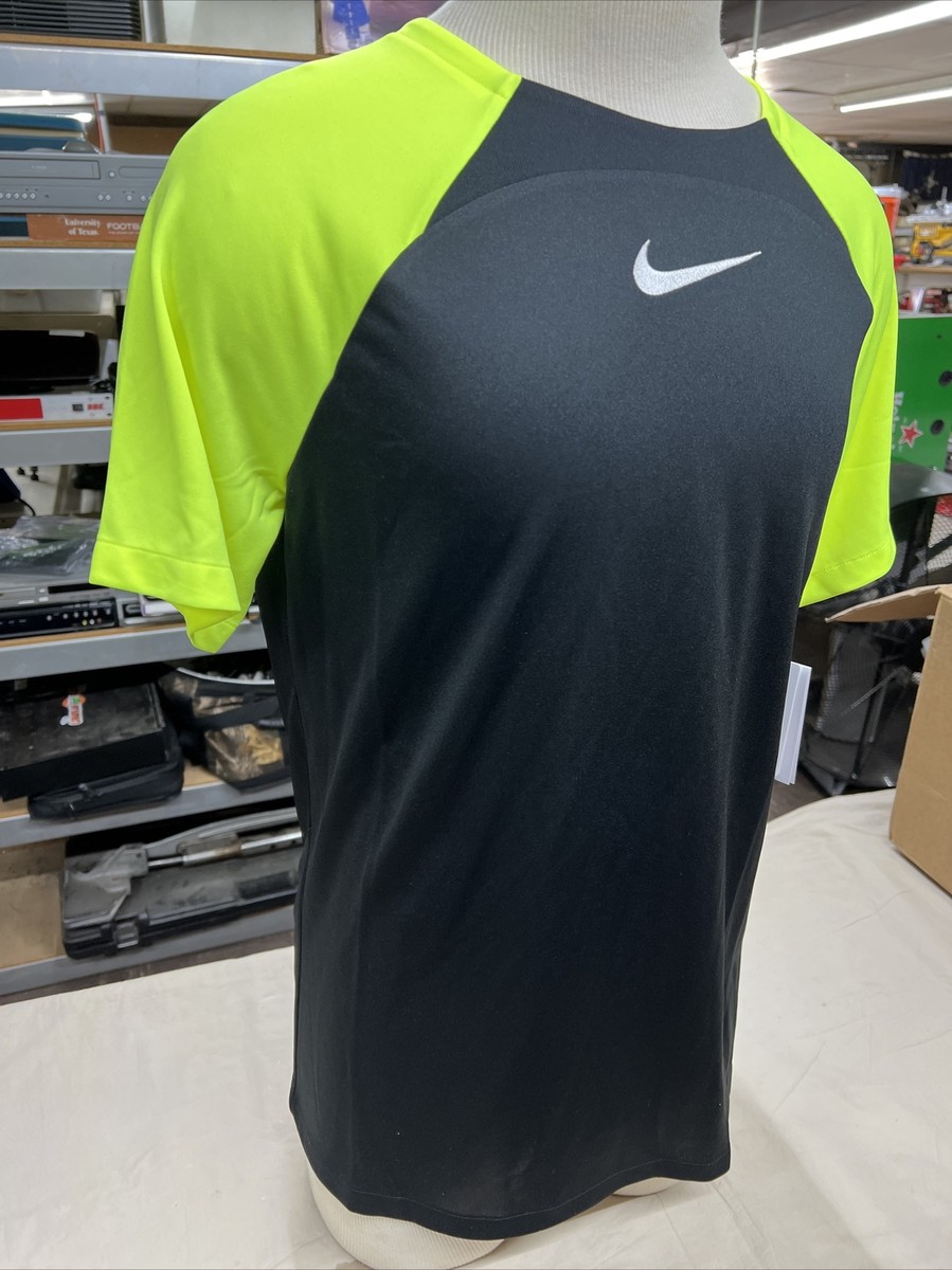 【レア 】ナイキPro:Direct AcademyトレーニングシャツLサイズ Nike Academy Pro Short Sleeve Football Top Men's Large Black Neon