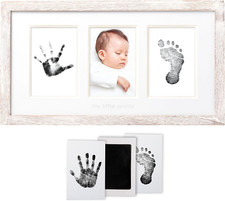 My Little Prints Newborn Handprint  Footprint Frame Kit - No Mess Clean Touch I