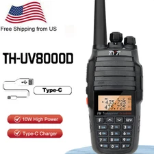 NEW TYT TH-UV8000D Type-C Charging Amateur Radio Dual Band 10W Walkie Talkie