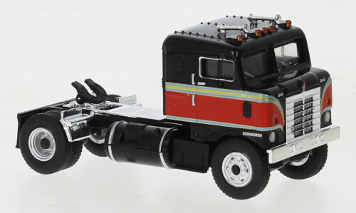 Brekina 85950 - 1/87 Kenworth Bullnose, Black/Red, 1950 - New