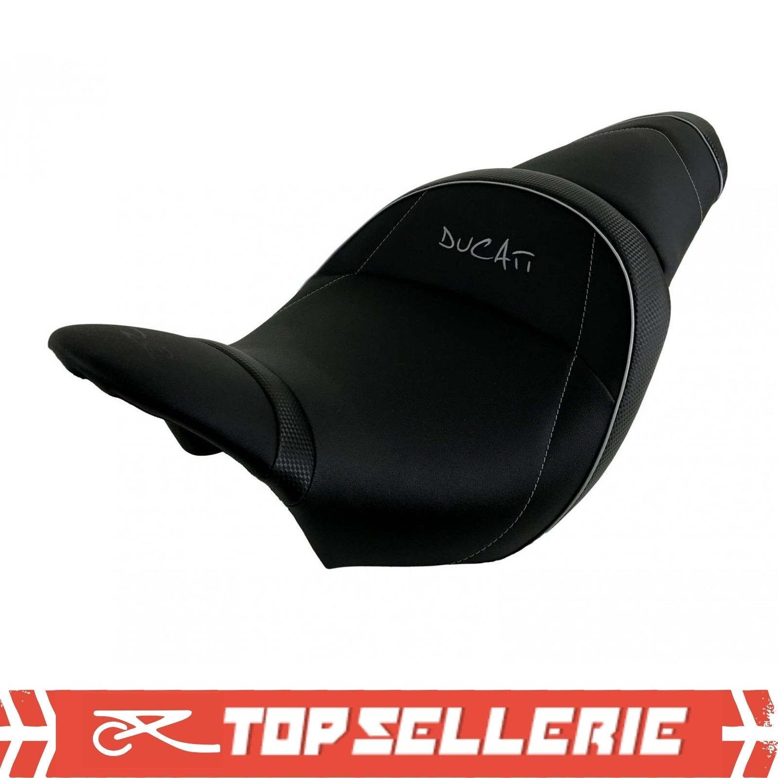 Housse selle design Ducati X Diavel 16-18 résout le problème de glisse et de vieillissement