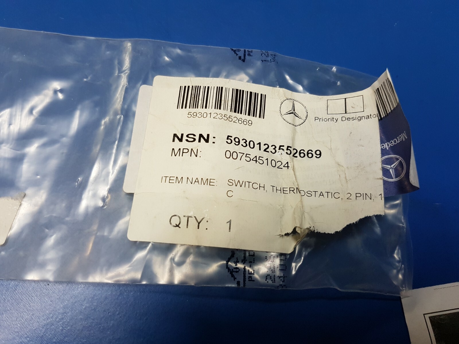 Mercedes OM602 & OM642 Switch Fan Cooling Radiator - 007 545 10 24  