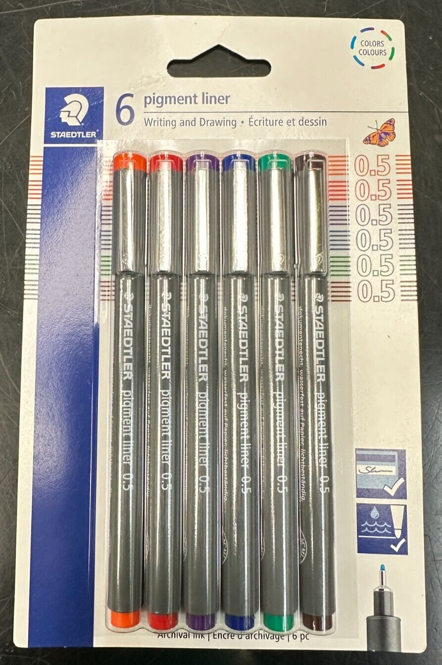 STAEDTLER 6 PIGMENT LINER (30805SBK6)
