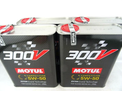 Motul 300V Competition 5W50 Ester Core 5W-50 Motorsportöl Rennsport Öl 4x2Liter