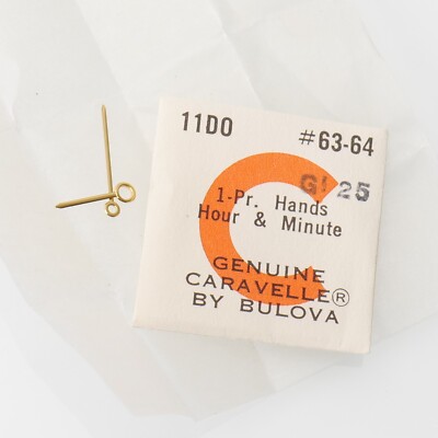 Genuine Caravelle 11DO - GI 25 Set of Hands Hour Minute Watch Part (C3D24)