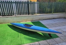 Canoa marca Nova in vetroresina lunghezza 4 metri con pagaia originale in legno