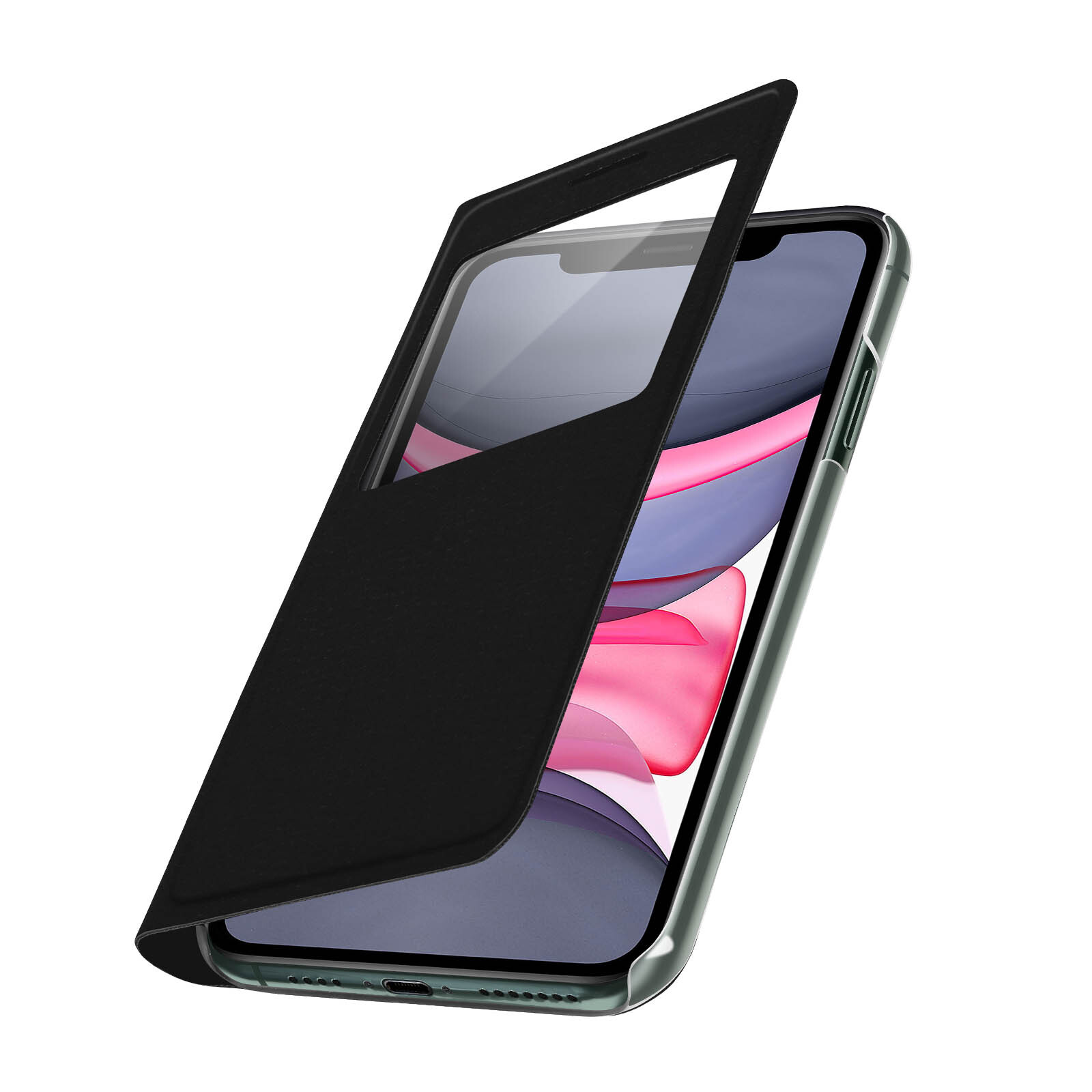 Clear View Case for iPhone 11 Ultra-thin - Black