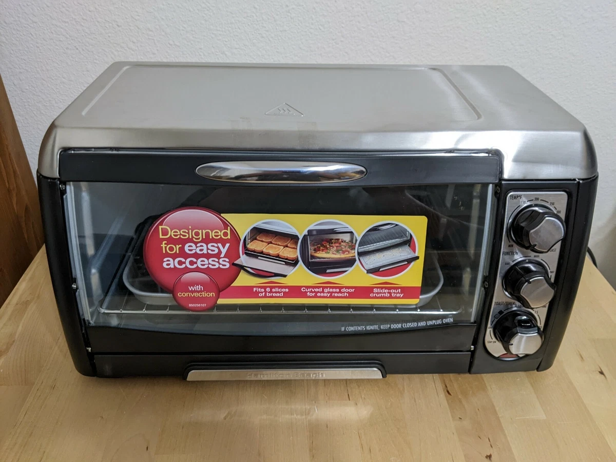  Hamilton Beach 6 Slice Countertop Toaster Oven With