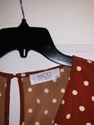 Mod On Trend Polka Dot Rust Short Sleeve Romper Playsuit Small Brown Pretty — photo 4