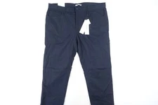 CALVIN KLEIN CK NAVY BLUE 38X32 SKINNY FIT CLOTH TWILL STRETCH SLIM JEANS MENS