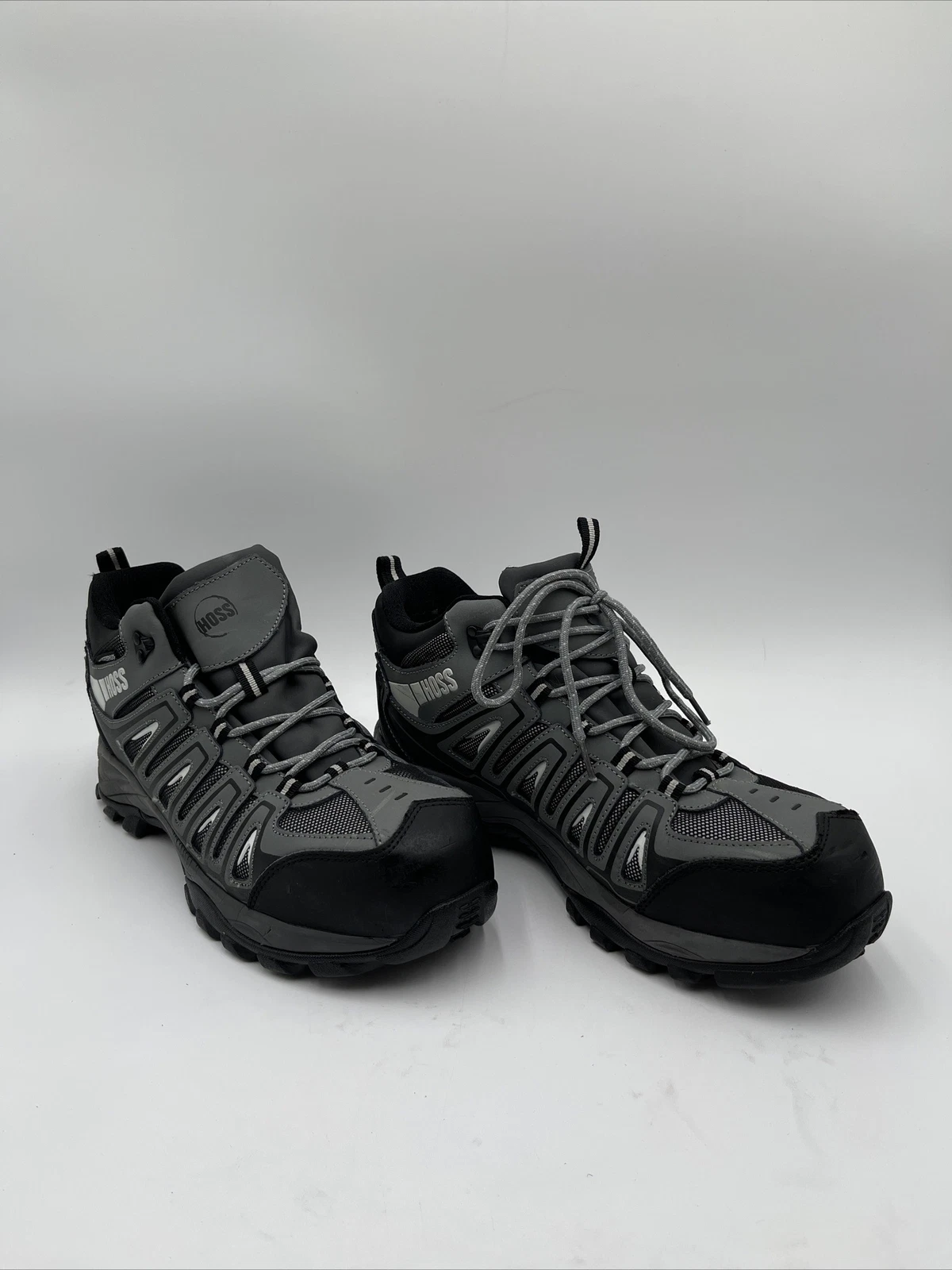Hoss Men's, Trail Comp Toe Waterproof Work Boot Grey Size 11