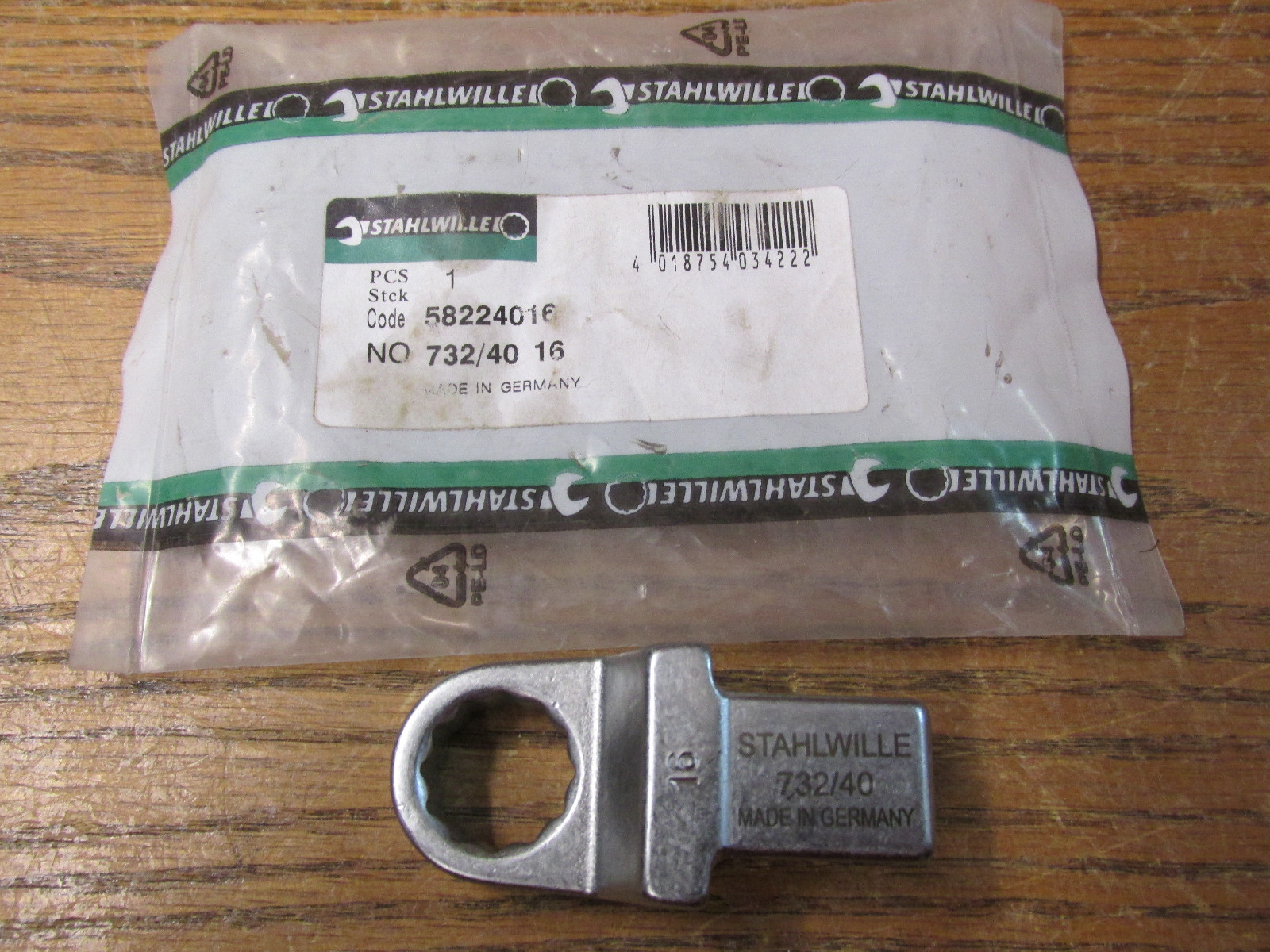 NEW NOS Stahlwille 58224016 732/40 SW 16mm Ring Insert Tool | eBay