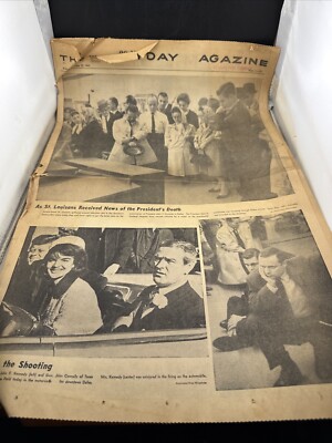 St. Louis Post Dispatch Nov 22, 1963 JFK Assassination 