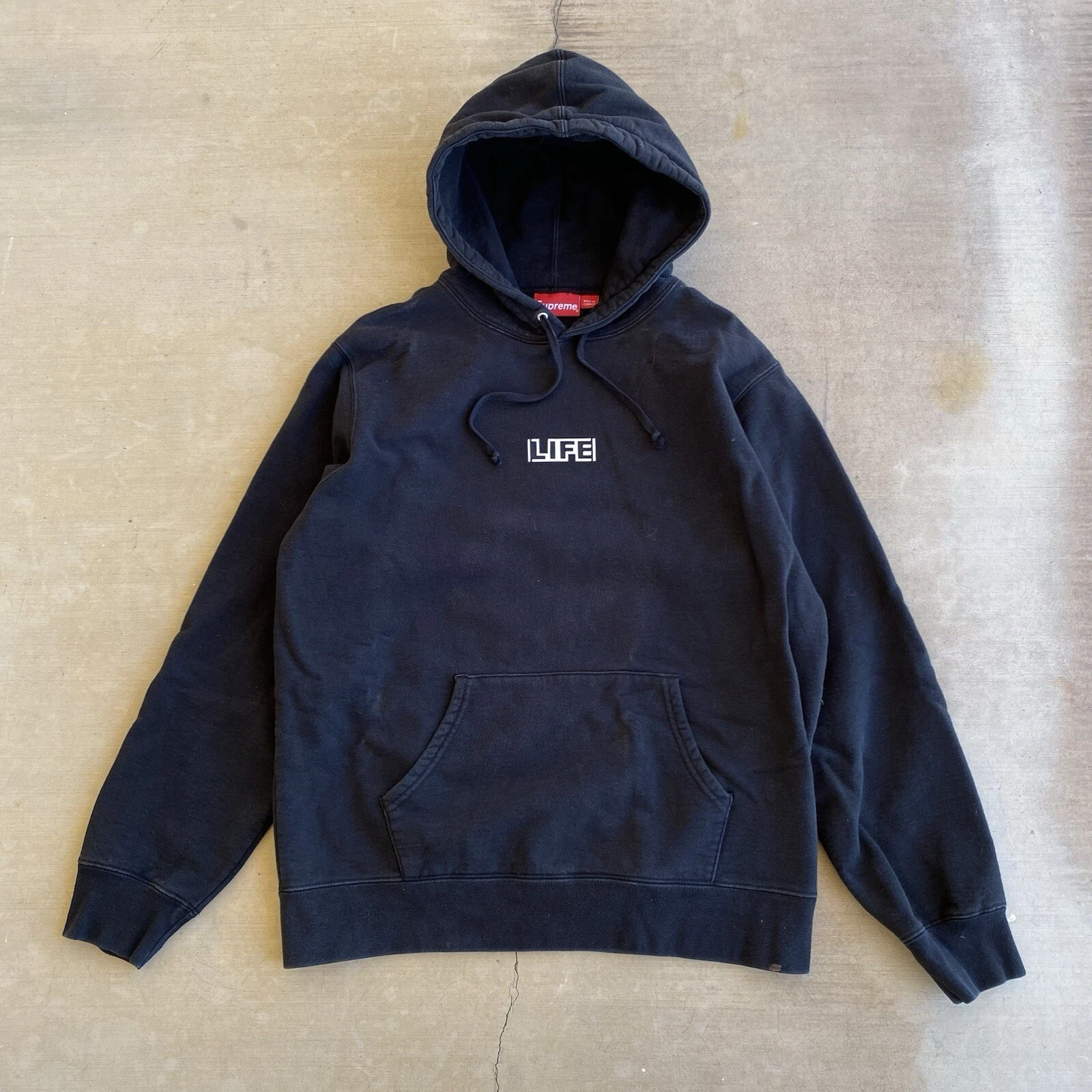 Sweat shirt à capuche Supreme Gilbert George Life noir 2019