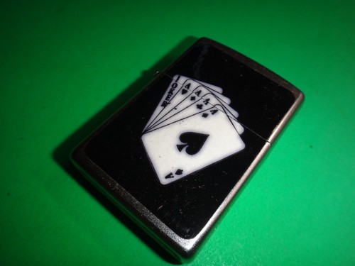 Year 2021 Satin Chrome Zippo Lighter JOKER Aces Decal Sticker - Picture 2 of 13