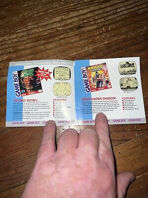 Tecmo Games Hard To beat Gaiden III Tecmo Super Bowl INSERT ONLY Nintendo