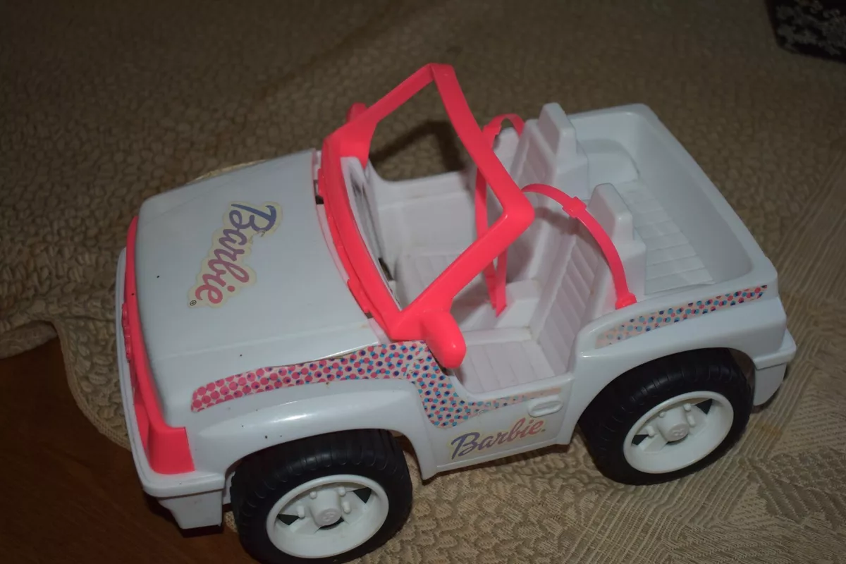 Barbie white on sale jeep