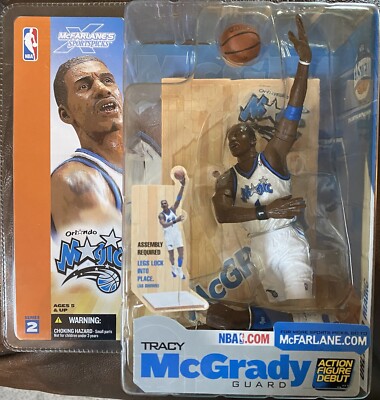2004  MCFARLANE SPORTS PICKS  TRACY MCGRADY SERIES 2-Orlando Magic#1-