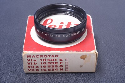   LEICA, LEITZ MACROTAR CLOSE-UP VIb 16531 GENUINE LENS FILTER W/ BOX 106-1