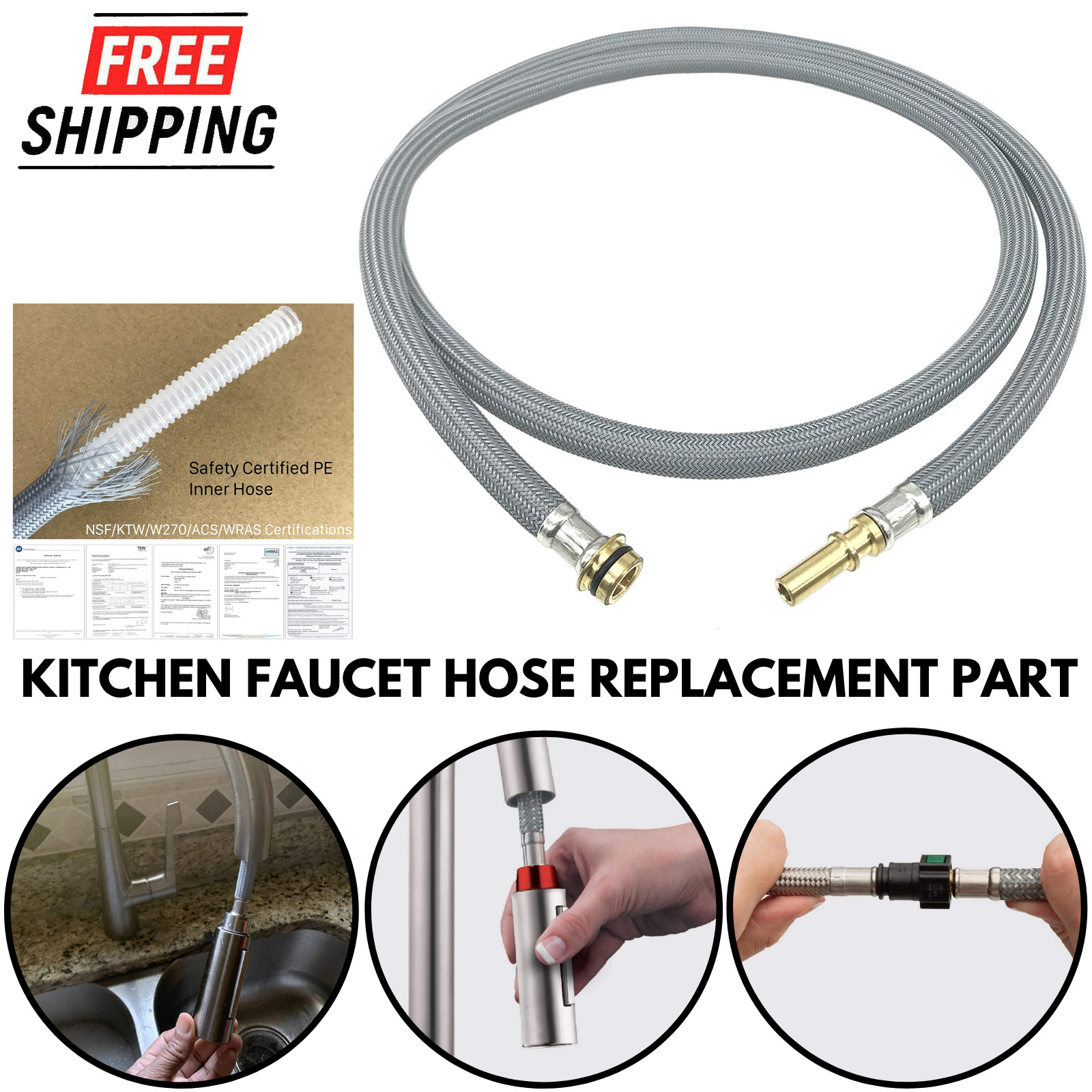 Retractable Kitchen Faucet Hose Dandk Organizer
