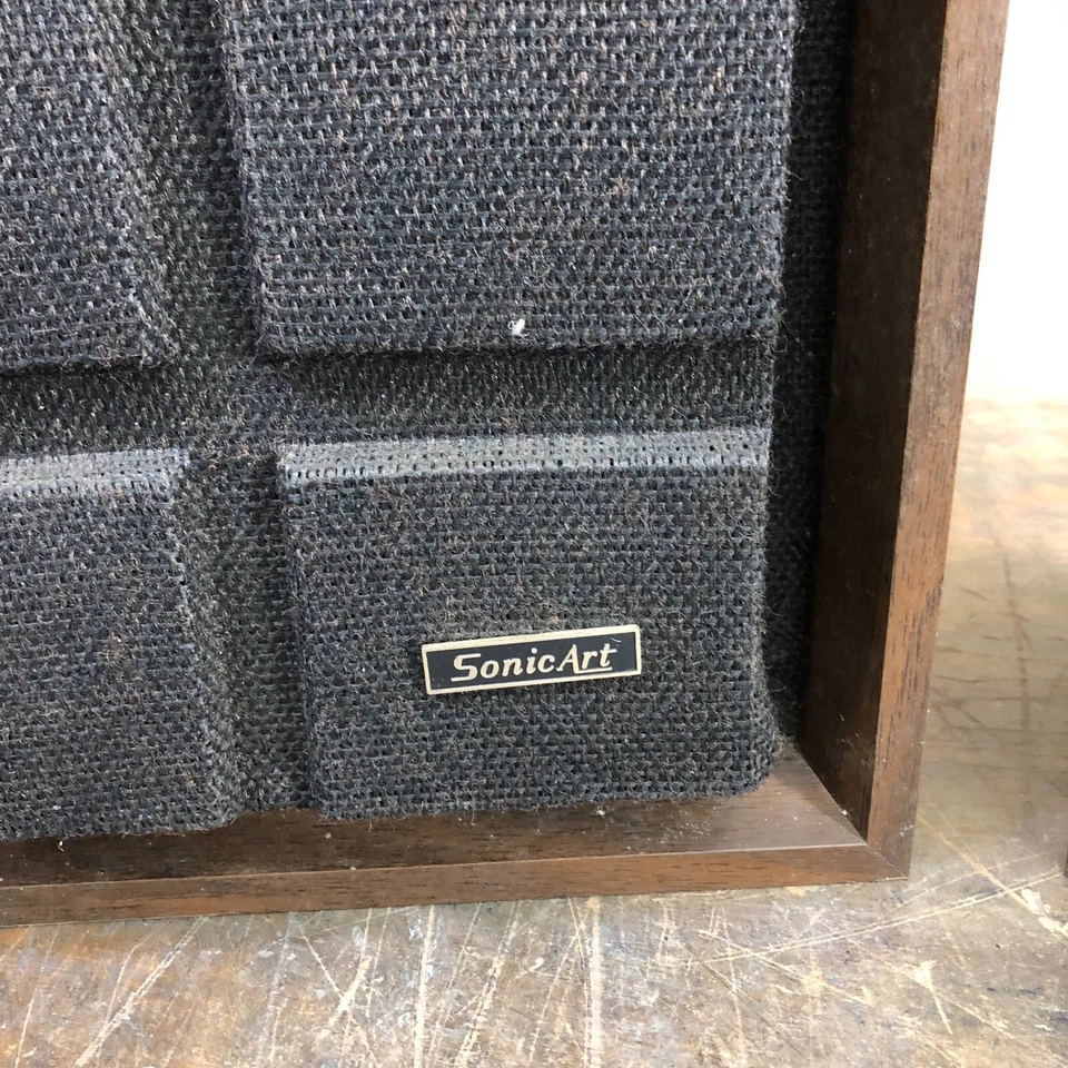 Par de Altavoces Bose/Sonic Art SA-20 De Colección Grano Madera - ¡FUNCIONA! Foto 2 de 4
