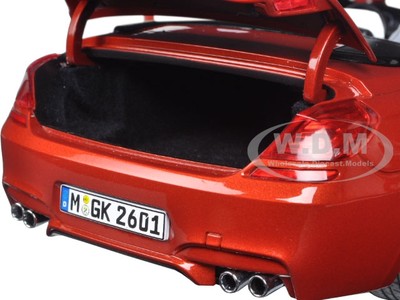 BMW M6 F12M CONVERTIBLE SAKHIR ORANGE 1/18 DIECAST MODEL CAR BY