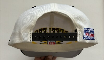 Logo Athletic Pittsburgh Steelers Hat Snapback White Diamond Cut