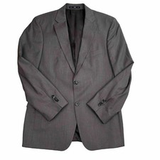Hugo Boss Guabello Super 130 Wool Blazer Size 38R Brown 2 Button Double Vented