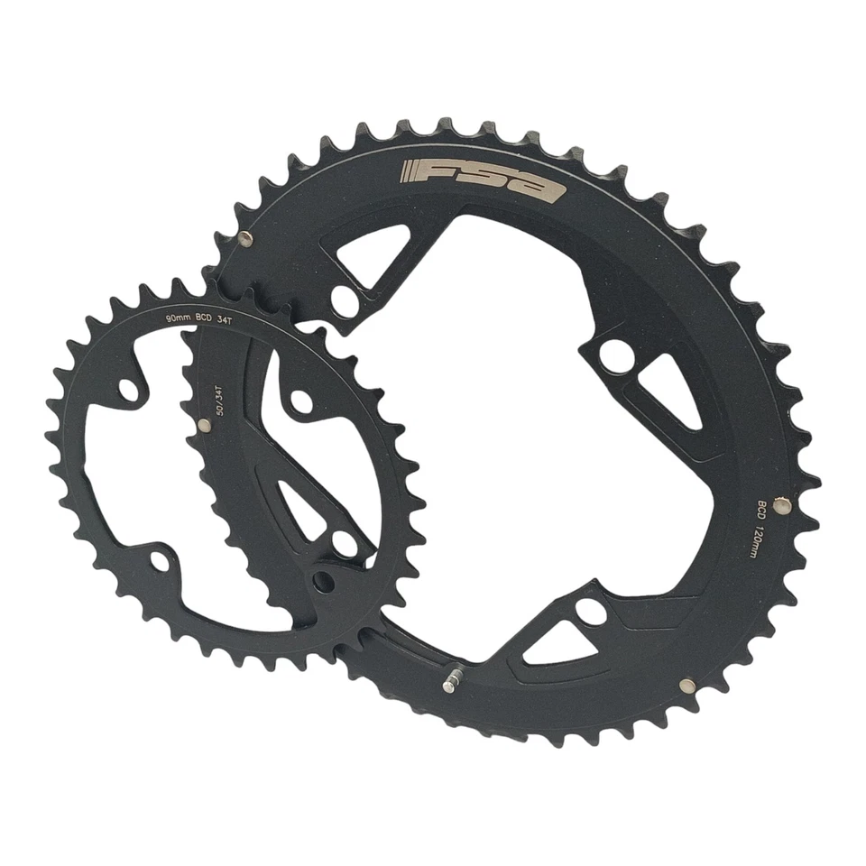 FSA Pro Sprocket Set Lk 90/120 MM 50/34 Teeth Road Bike 4-Loch 11-fach New - Image 3 of 4
